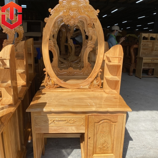 BÀN PHẤN GÕ 80 GƯƠNG OVANL