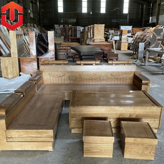 SOFA GÓC XÍCH SỒI LAU MÀU ÓC CHÓ
