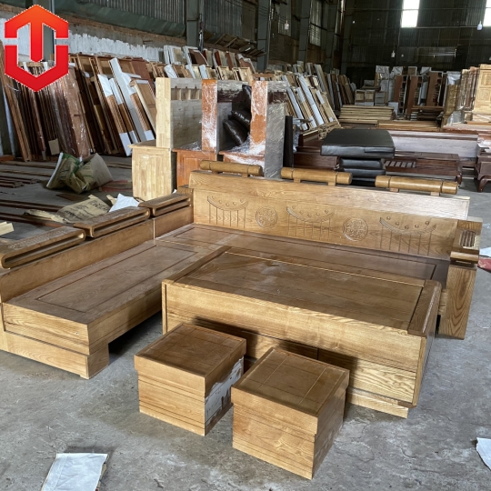 SOFA GÓC XÍCH SỒI LAU MÀU ÓC CHÓ