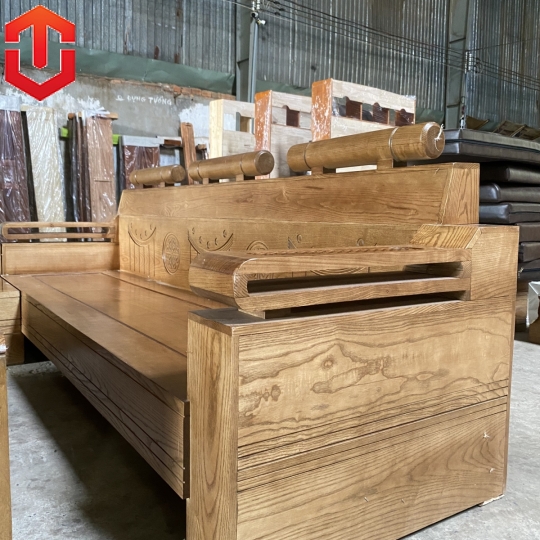 SOFA GÓC XÍCH SỒI LAU MÀU ÓC CHÓ