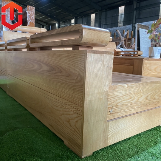 SOFA GÓC XÍCH XE TĂNG SỒI LAU MÀU HƯƠNG 