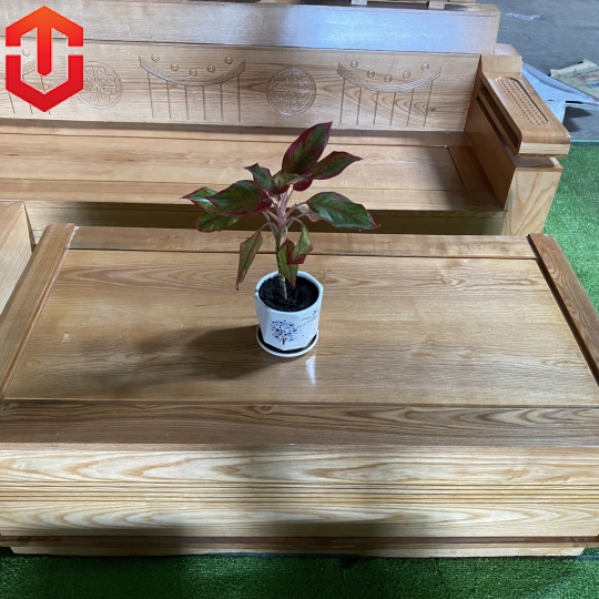 SOFA GÓC XÍCH XE TĂNG SỒI LAU MÀU HƯƠNG 
