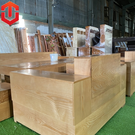 SOFA ĐỐI HỘP SỒI LAU MÀU HƯƠNG VÀNG 