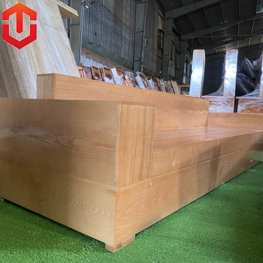 SOFA ĐỐI HỘP SỒI LAU MÀU HƯƠNG VÀNG 