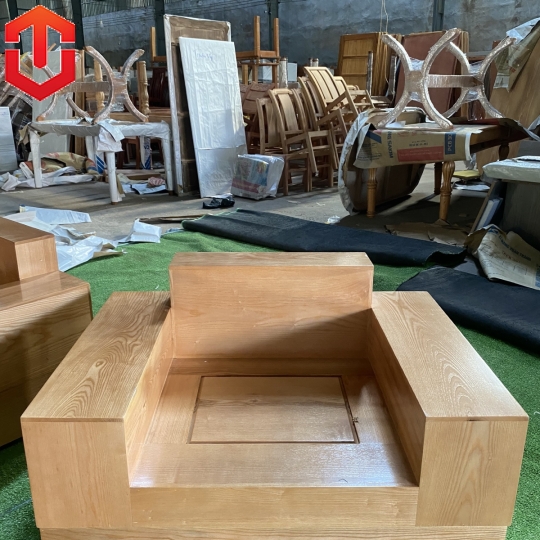SOFA ĐỐI HỘP SỒI LAU MÀU HƯƠNG VÀNG 