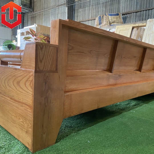 SOFA GÓC KIM CƯƠNG SỒI LAU MÀU HƯƠNG VÀNG 