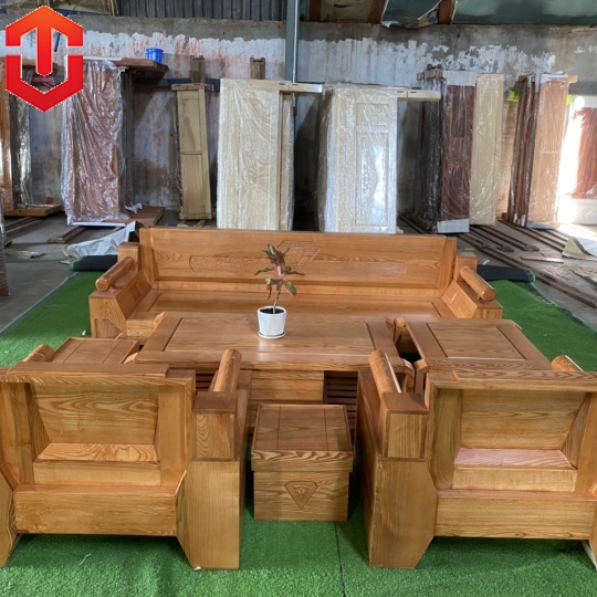 SOFA ĐỐI KIM CƯƠNG SỒI LAU MÀU HƯƠNG VÀNG 