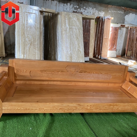 SOFA ĐỐI KIM CƯƠNG SỒI LAU MÀU HƯƠNG VÀNG 