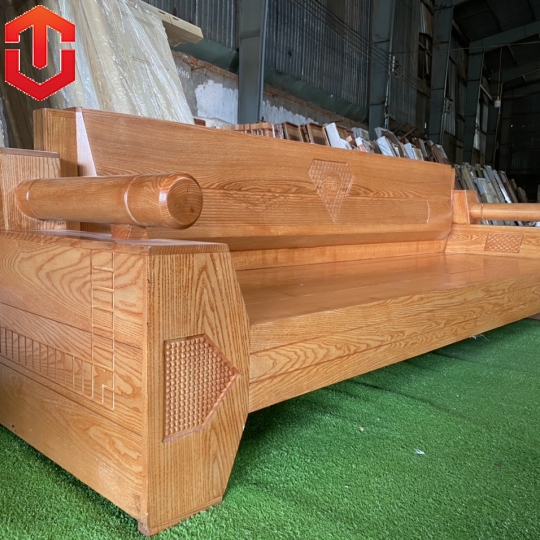 SOFA ĐỐI KIM CƯƠNG SỒI LAU MÀU HƯƠNG VÀNG 