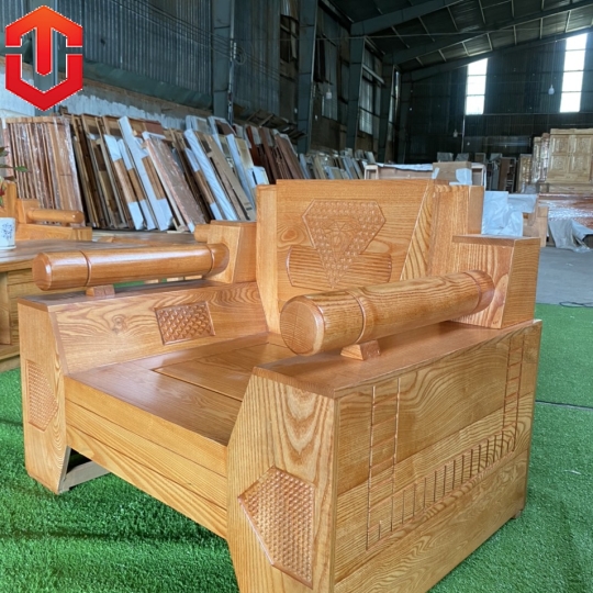 SOFA ĐỐI KIM CƯƠNG SỒI LAU MÀU HƯƠNG VÀNG 