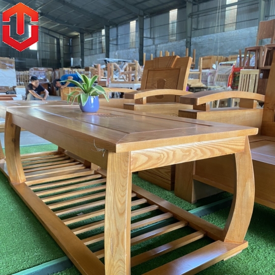SALON THÙNG QUẠT ĐỐI SỒI LAU MÀU HƯƠNG VÀNG 