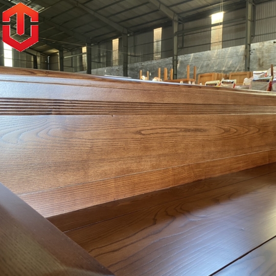 SOFA 1 VĂNG GỖ SỒI LAU MÀU ÓC CHÓ - VẾ PHẢI