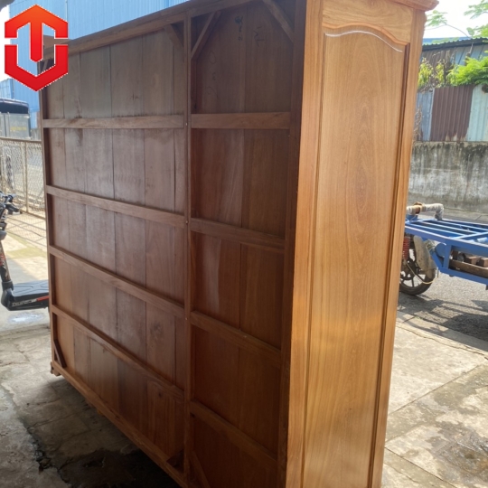 TỦ ÁO NỮ HOÀNG GÕ ĐỎ 4 CÁNH 2M