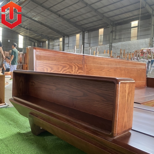 SOFA GÓC CHÂN THUYỀN SỒI LAU MÀU ÓC CHÓ VẾ TRÁI
