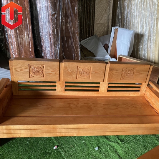 SOFA ĐỐI TRỨNG SỒI LAU MÀU HƯƠNG VÀNG