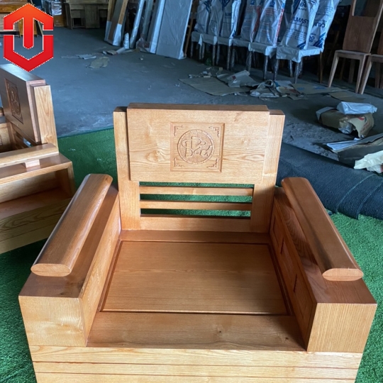 SOFA ĐỐI TRỨNG SỒI LAU MÀU HƯƠNG VÀNG