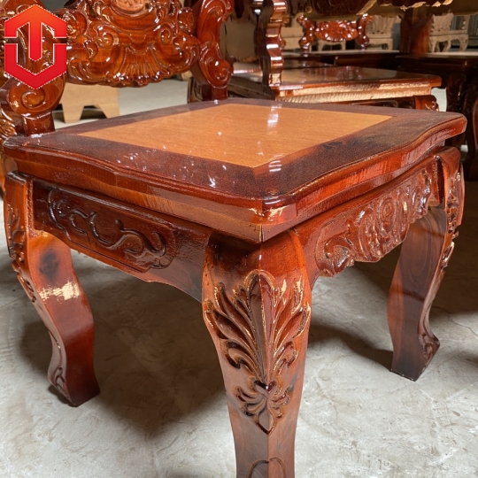 BÀN ĂN LUY TRÀM 8 GHẾ TỰA CÁ