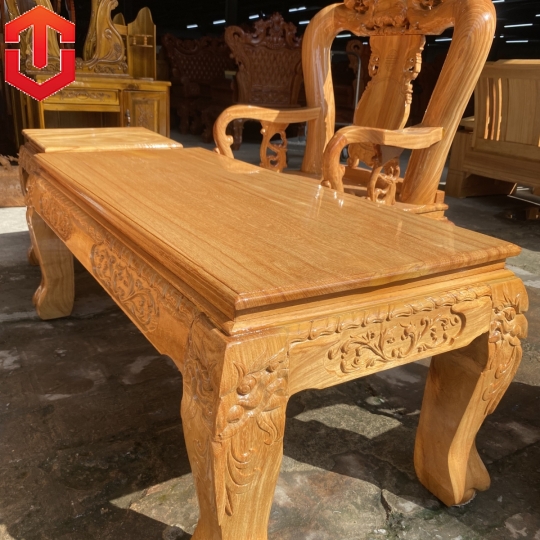 SALON ĐÀO TAY CONG CỘT 12 6 MÓN GÕ ĐỎ