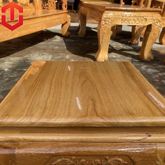 SALON ĐÀO TAY CONG CỘT 12 6 MÓN GÕ ĐỎ