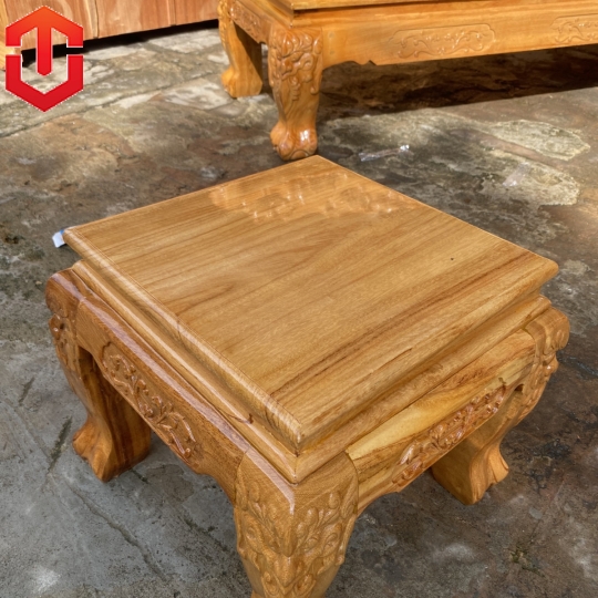 SALON ĐÀO TAY CONG CỘT 12 6 MÓN GÕ ĐỎ
