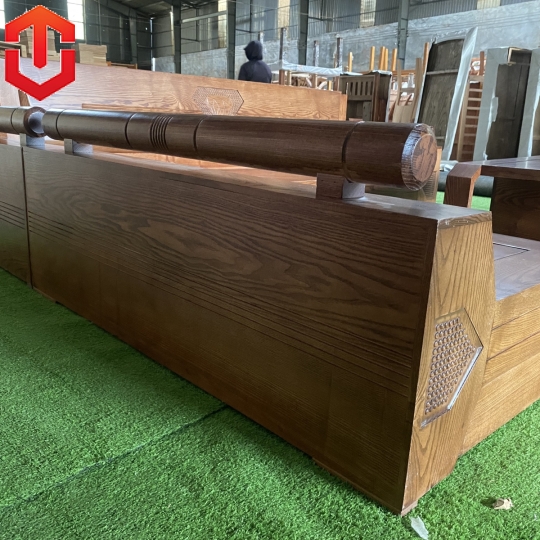 SOFA GÓC KIM CƯƠNG SỒI LAU MÀU ÓC CHÓ