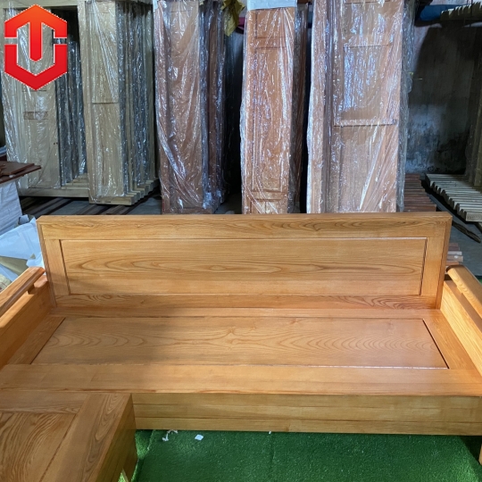 SOFA GÓC NHỎ TỰA TRƠN SỒI LAU MÀU HƯƠNG VÀNG 2MX1M8