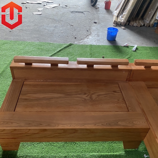 SOFA GÓC NHỎ TỰA TRƠN SỒI LAU MÀU HƯƠNG VÀNG 2MX1M8