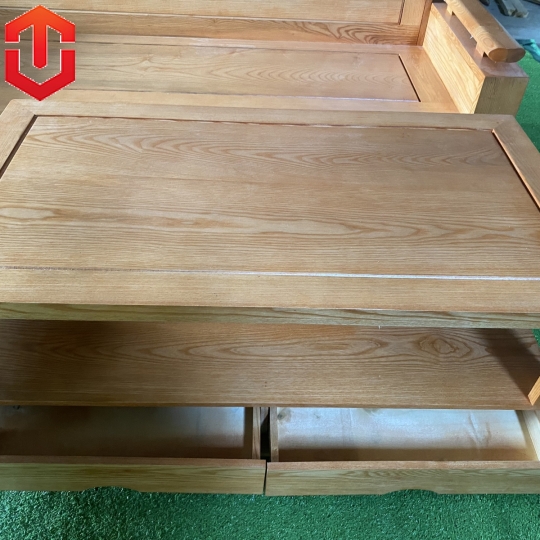 SOFA GÓC NHỎ TỰA TRƠN SỒI LAU MÀU HƯƠNG VÀNG 2MX1M8