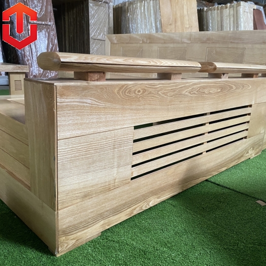 SOFA GÓC NHỎ TO SỒI 2M3 x 2M MÀU TỰ NHIÊN 