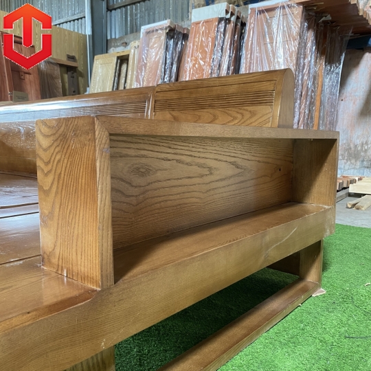 SOFA GÓC ĐÙI GÀ SỒI LAU MÀU ÓC CHÓ - VẾ PHẢI