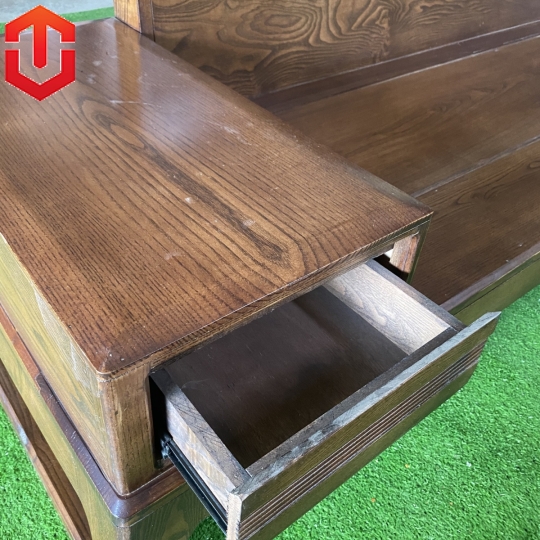 SOFA GÓC CHÂN CHOÃI SỒI LAU MÀU ÓC CHÓ - VẾ PHẢI