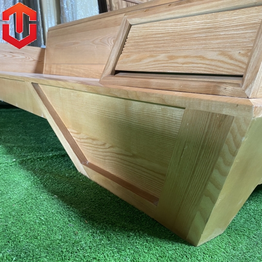 SOFA 2 VĂNG THUYỀN SỒI LAU MÀU HƯƠNG VÀNG - VẾ TRÁI