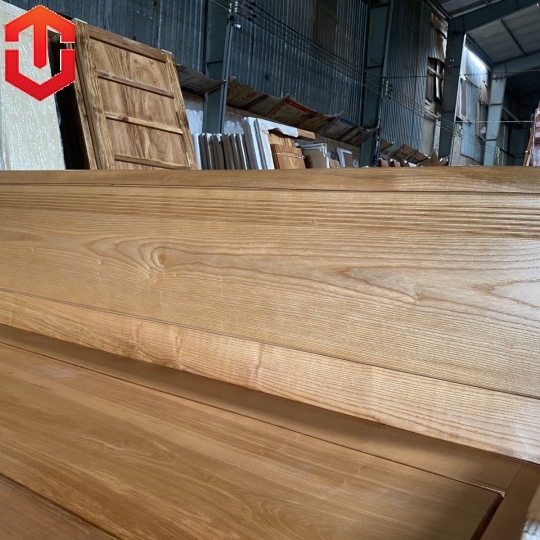 SOFA 2 VĂNG THUYỀN SỒI LAU MÀU HƯƠNG VÀNG - VẾ TRÁI
