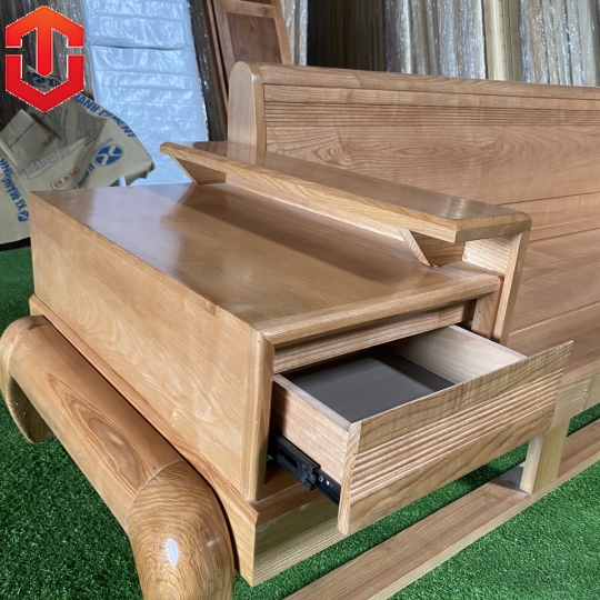 SOFA GÓC ĐÙI GÀ SỒI LAU MÀU HƯƠNG VÀNG - VẾ PHẢI