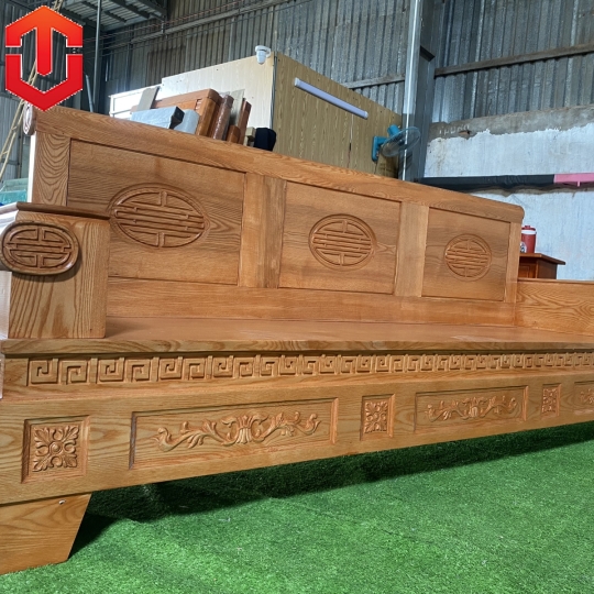 SOFA PHÁO ĐỐI SỒI LAU MÀU HƯƠNG VÀNG