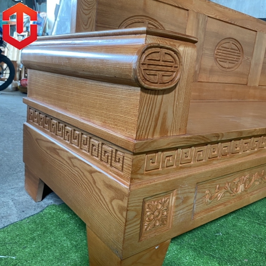 SOFA PHÁO ĐỐI SỒI LAU MÀU HƯƠNG VÀNG