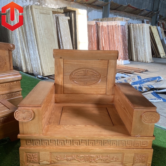 SOFA PHÁO ĐỐI SỒI LAU MÀU HƯƠNG VÀNG
