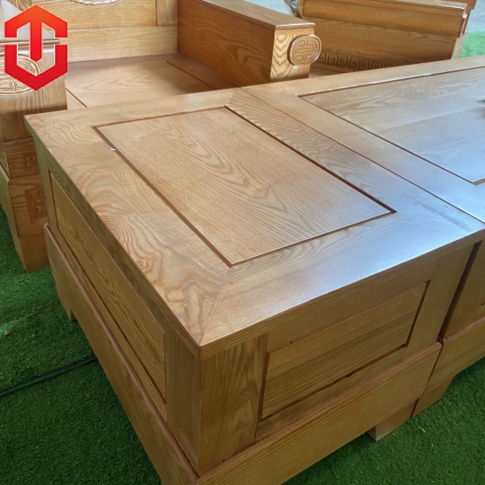 SOFA PHÁO ĐỐI SỒI LAU MÀU HƯƠNG VÀNG