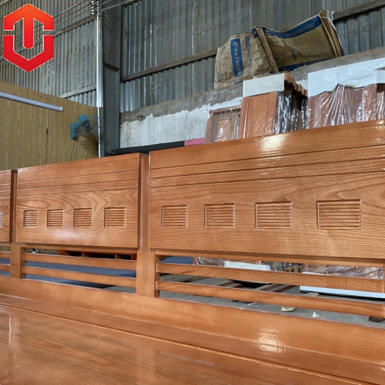 SOFA GÓC TRỨNG TO 2M3x2M SỒI MÀU XOAN ĐÀO