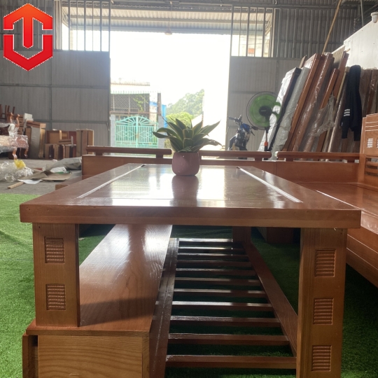 SOFA GÓC TRỨNG TO 2M3x2M SỒI MÀU XOAN ĐÀO