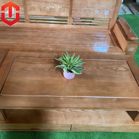 SOFA GÓC TRỨNG TO 2M3x2M SỒI MÀU XOAN ĐÀO
