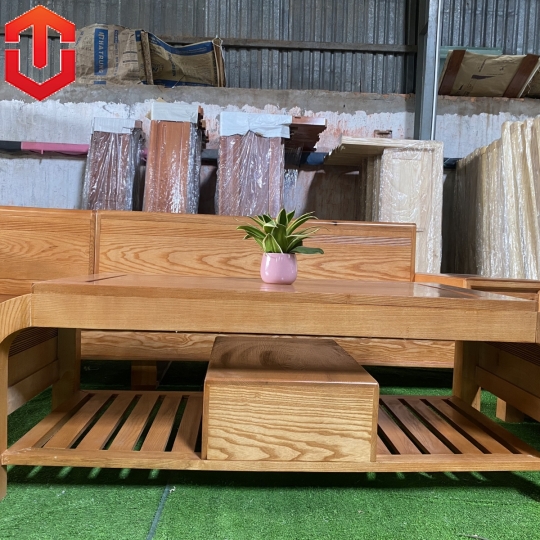 SOFA GÓC CHÂN CUỐN SỒI LAU MÀU HƯƠNG VÀNG - VẾ TRÁI