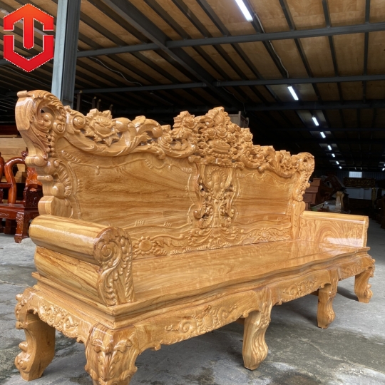 SALON HOÀNG GIA GÕ ĐỎ MẶT KHUÂN TRANH CỘT 12 6 MÓN