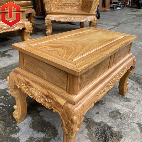 SALON HOÀNG GIA GÕ ĐỎ MẶT KHUÂN TRANH CỘT 12 6 MÓN