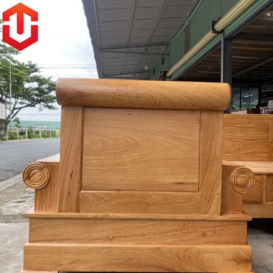 SOFA ĐỐI PHÁO GÕ ĐỎ 6 MÓN