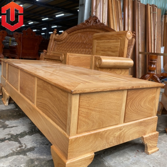 SOFA ĐỐI PHÁO GÕ ĐỎ 6 MÓN