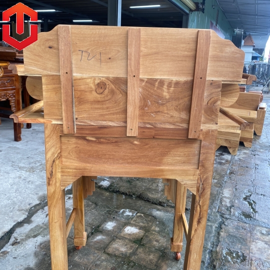 BÀN CÚNG GÕ ĐỎ 2 TẦNG 1M07
