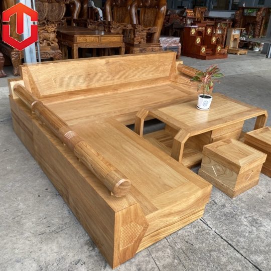 SOFA GÓC KIM CƯƠNG GÕ ĐỎ