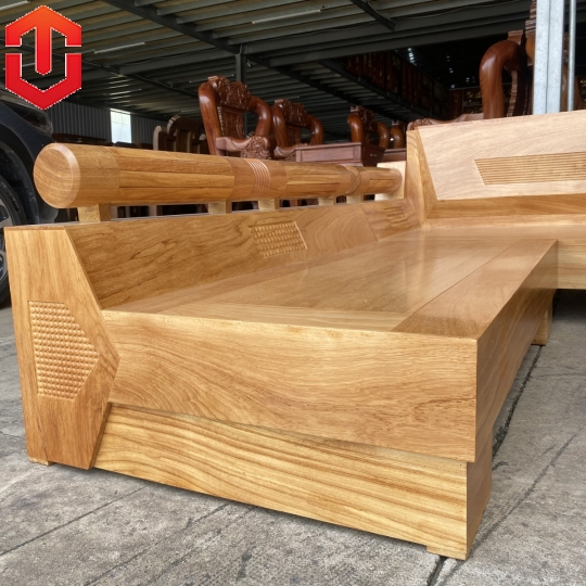 SOFA GÓC KIM CƯƠNG GÕ ĐỎ