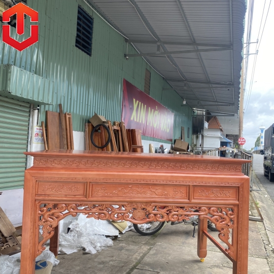 BÀN CÚNG SỒI 1M97 TAM CẤP + TỦ CƠM
